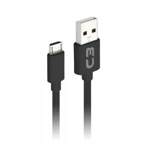 CABO MICRO USB 2.0 AM x USB 1m PRETO CB-M10BKX C3 PLUS