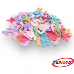BRINQUEDO PEDAGOGICO EVA RECORTADO NUMEROS MD 120PC 3CM- EVAMAX