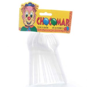 GARFO DESCARTÁVEL SOBREMESA 20UNI BRANCO - CHOCOMAR