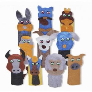 FANTOCHE DEDOCHE ANIMAIS FELTRO