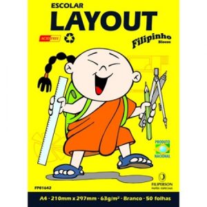 BLOCO TECNICO C/MARGEM LAY-OUT A4+63G FILIPAPER