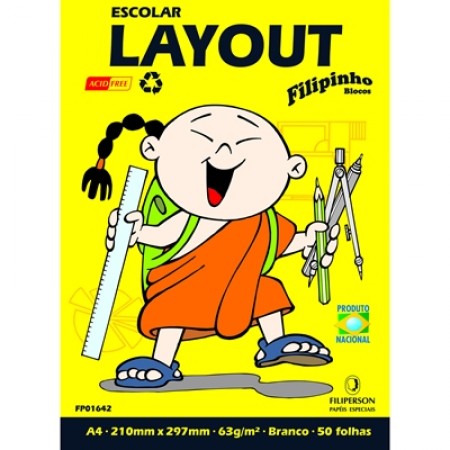 BLOCO TECNICO C/MARGEM LAY-OUT A4+63G FILIPAPER