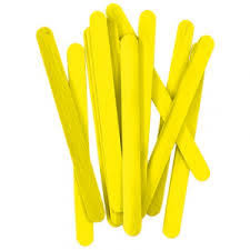 PALITO DE PICOLE C/100 AMARELO THEOTO
