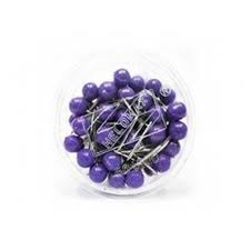 ALFINETE PARA MAPA C/50 LILAS - HELOMAX