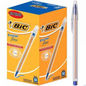 CANETA ESFEROGRÁFICA CRISTAL FINA 0,7 AZUL 856432 - BIC