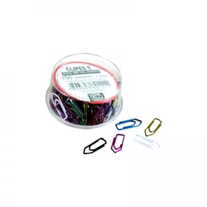 CLIPS 5 COLORIDO AÇO METELIZADO C/100 ACC