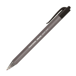 CANETA RETRATIL KILOMETRICA 100 RT 1.0M PRETO - PAPER MATE