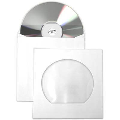 ENVELOPE CD E DVD PAPEL BRANCO 75GRS.- FORONI