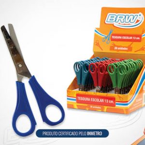 TESOURA ESCOLAR COLORIDA 5 BRW