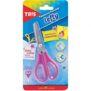TESOURA ESCOLAR TRIS LEFTY P/CANHOTO 13CM. - SUMMIT
