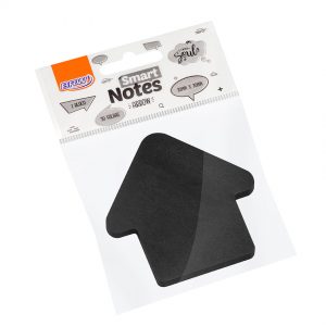BLOCO DE ANOTACOES ADESIVO 70x70mm C/50 FLS SETA PRETO BA5001 BRW