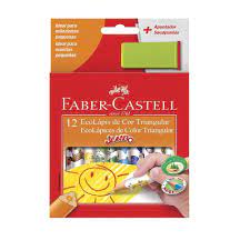 LAPIS DE COR JUMBÃO 12CORES DECORADO - FABER CASTELL