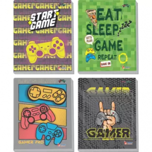 CADERNO BROCHURA GRANDE CD. GAME OVER 96FLS