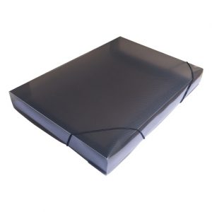 PASTA ABA ELASTICA ESCOLAR 40MM SOFT FUME POLIBRAS
