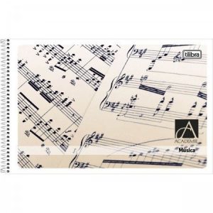 CADERNO MUSICA ESPIRAL 1/4 C/48FLS FLEX - TILIBRA
