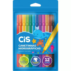 CANETA HIDROGRAFICA CIS LAVAVEL 12 CORES 48.6103 - SERTIC