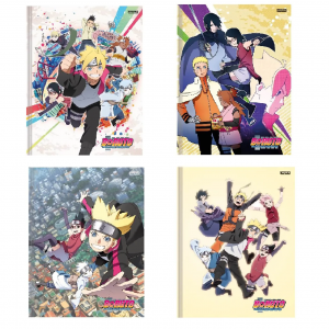 CADERNO BROCHURA CD. 1/4 BORUTO 80 FOLHAS SD