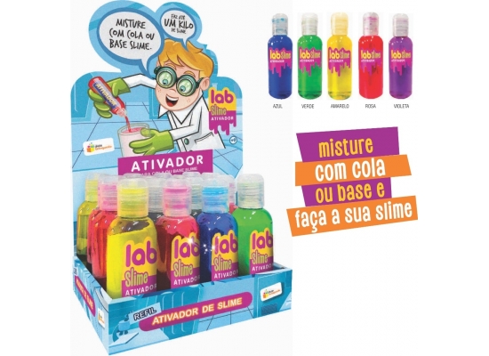 SLIME ATIVADOR LAB SLIME - DOCE BRINQUEDO