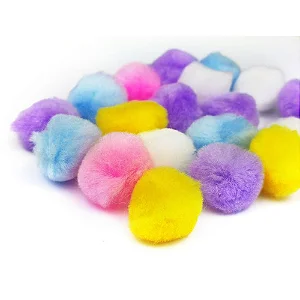 AVIAMENTO POMPOM MULTICOLOR#1 25MM C/20UNIDADES PACOTE 598939 - KIT