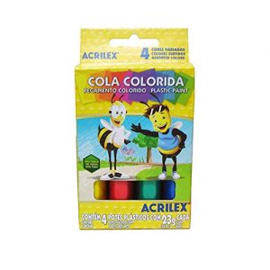 COLA COLORIDA 23GR C/4 CORES 02604 - ACRILEX