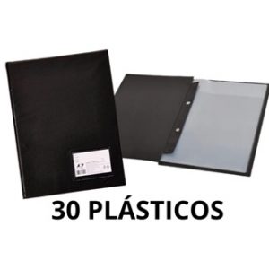 Pasta Catálogo A4 30 Envelopes Finos Preta - Dac