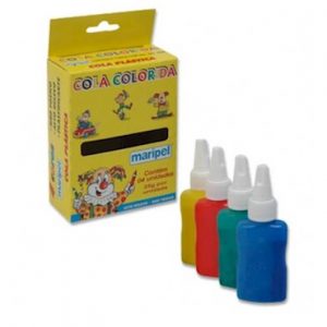 COLA COLORIDA 4 CORES SORTIDAS ESTOJO 4004 - MARIPEL