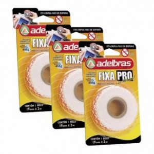 FITAS DUPLA FACE FIXA PRO ESPUMA 12MMX2M 0816000001 - ADELBRAS