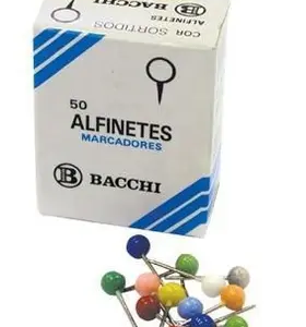 ALFINETE PARA MAPA COLORIDO C50 BACCHI