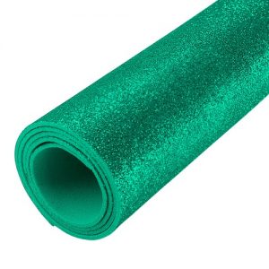 CHAPA EVA VERDE CLARO GLITER 40X60CM 2MM - DUBFLEX