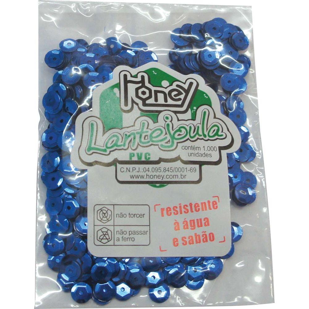 LANTEJOULA 06MM METALICA C/1000 HONEY AZUL 602 - RONEY