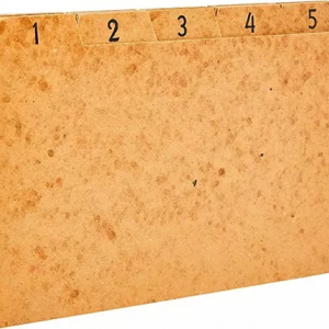 INDICES PARA FICHARIOS 1-10 3X5 CARTAO KRAFT JOGO 701 - MANO