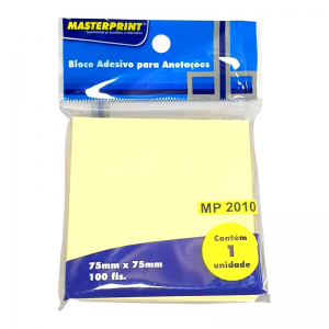 BLOCO ADESIVO 75X75MM COLOR HA8513