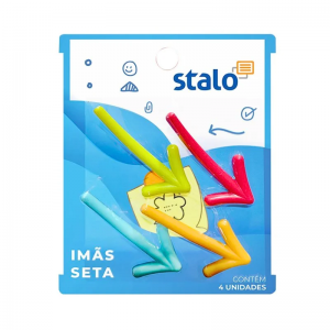 Ímã Seta Colorida 54MM BL. C/04 STALO