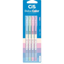 CANETA ESFEROGRAFICA CIS DOLCE COLOR 0,5MM (S) BL.C/04 67.0002 - SERTIC