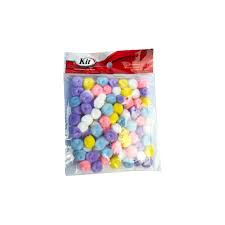 Aviamento Pompom 15 mm com 80 unidades Multicolor 1 - Kit