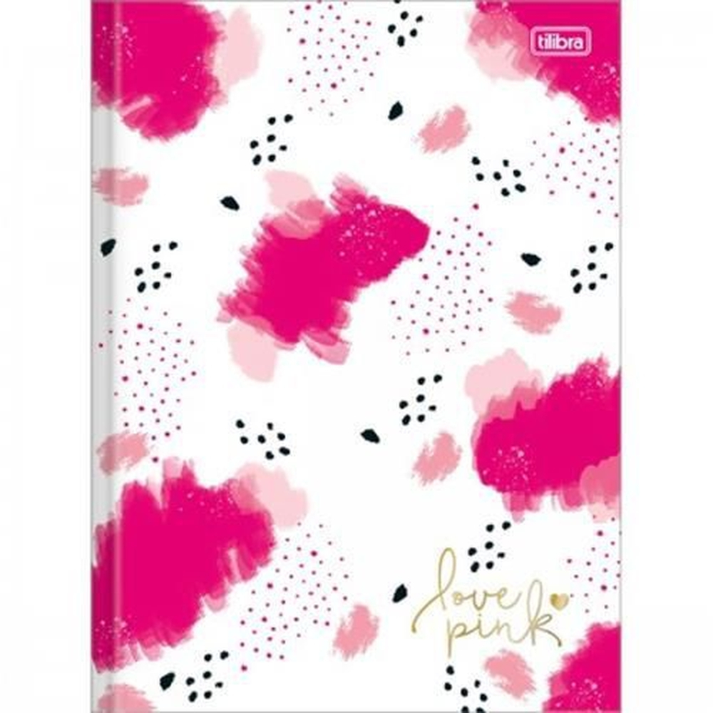 CADERNO 1M GRANDE /48F CD COSTURADO LOVE PINK