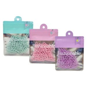 CLIPS 28MM 60UN COLOR HE63743 - INTER PAPER