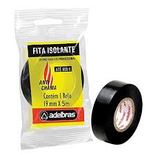 FITA ISOLANTE 19MMX5MTS ANTI CHAMA UNIDADE 0803060007 - ADELBRAS