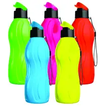 SQUEEZE PLAST FLIP TOP 600ML NEON COLOR 2176