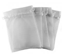 SACO DE ORGANZA BRANCO 8X10CM - GALA