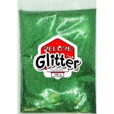 GLITTER PVC VERDE BANDEIRA 100G. UNIDADE 115 C - HONEY