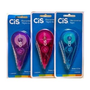 CORRETIVO EM FITA CIS TAPE 5,5M NEON