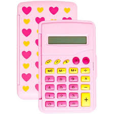 CALCULADORA DE BOLSO 8 DIG. ROSA FLIP FLOR C/BAT. UNIDADE 99325 - LEONORA