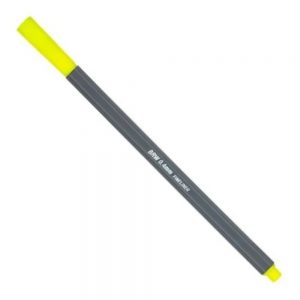 CANETA PONTA POROSA FINELINE 0.4MM BRW AMARELO NEON