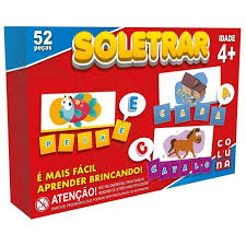 JOGO PEDAGOGICO SOLETRAR 52 PECAS UNIDADE 0914 - COLUNA