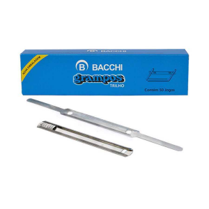 GRAMPO TRILHO METAL CX C/50- BACCHI