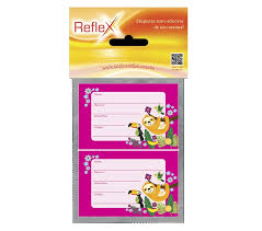 ETIQUETA ESCOLAR DECORADA FEMININA 50X80CM. PCT.C/08 1219 - REFLEX