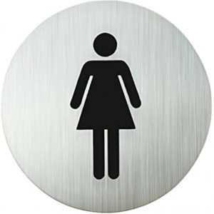 PLACA DE SINALIZAÇÃO C/ ADESIVO 6X3CM METAL