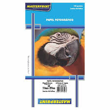 PAPEL FOTOGRAFICO GLOSSY 180G A4 - MASTERPRINT 302010004