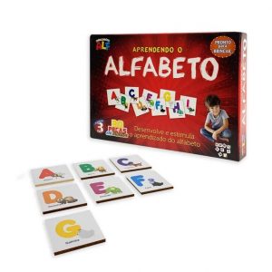 APRENDENDO O ALFABETO MDF 30PCS BRINQUEDOS ALF 553